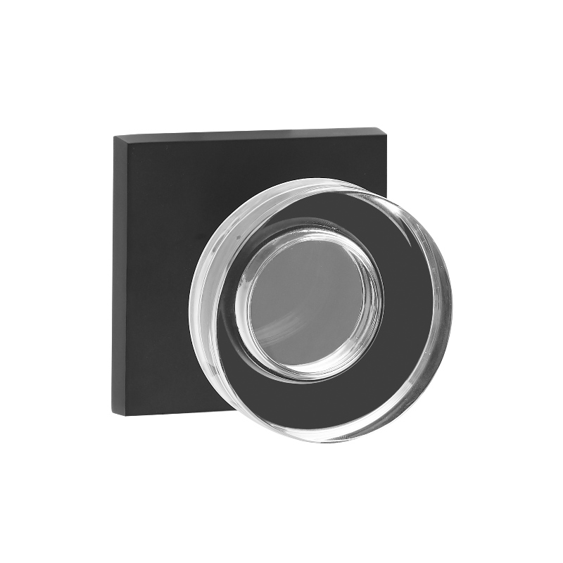 S2601 Moderne schijfvorm kristallen deurknop, doorgangset, hoogwaardige deurslot sleutelloos