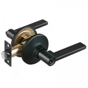 7303 zink Grade 3 Certificated Leverset Lever Lock, Good Quality Sluited Entry Entry Lever Set, Matte Black